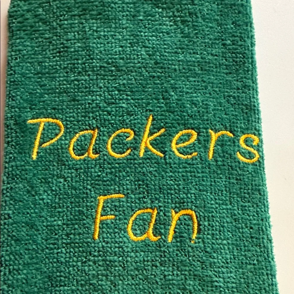 Green Packers Fan Finger Tip Towel